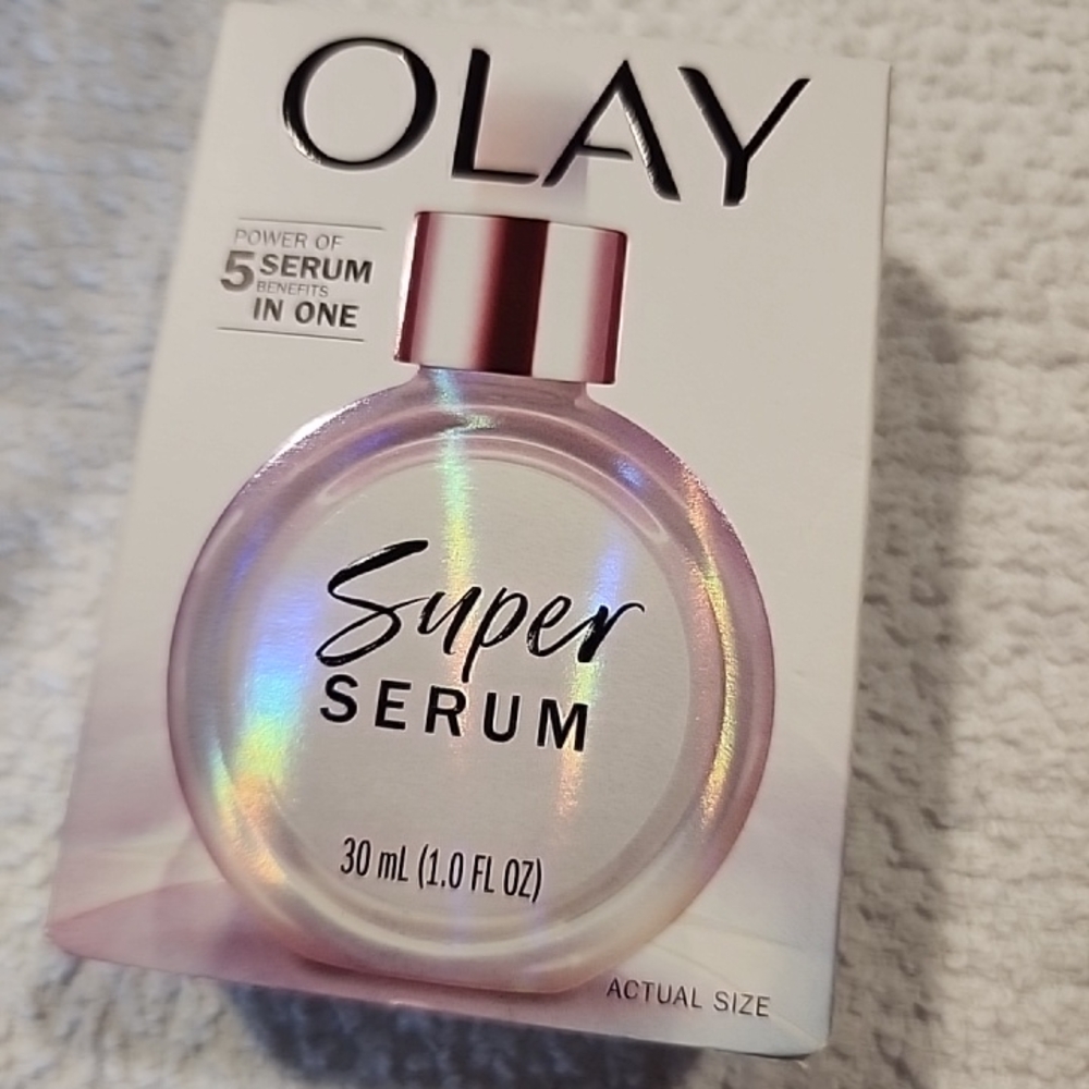 OLAY Super Serum in Pink and Silver Packaging
